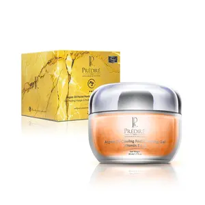 Predire Paris Luxury Silky Exfoliating Gel, Argan Oil Facial Peeling Gel with Vitamin E & A, Light Smooth Radiance Skin Nourishing Face Scrub, Soft Exfoliating Face
