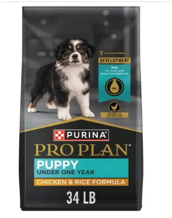 Purina Pro Plan High Protein Dry Puppy Food, Chicken and Rice Formula - 34 lb. Bag