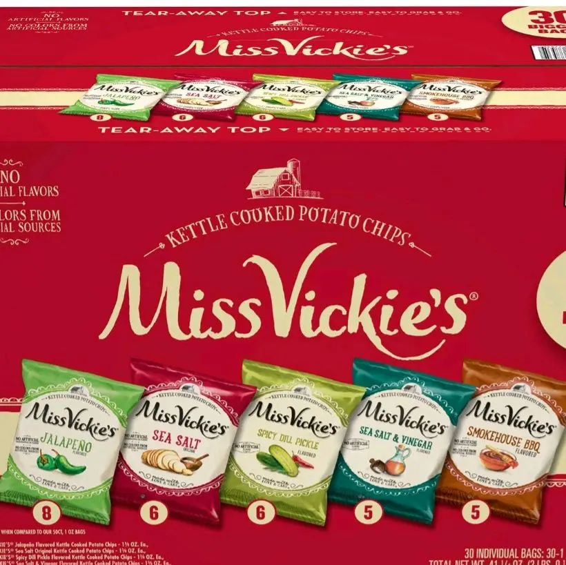 Miss Vickie's Kettle Cooked Potato Chips Variety Pack, 30 pk.