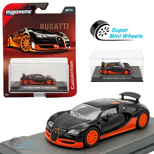 Majorette 1:64 Collector Series – 2005 Bugatti Veyron 16.4 Super Sport - Black & Orange