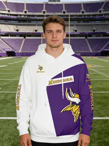 Minnesota Rugby Hoodie Sweatshirt, Dual Color Large Pocket Design, Soft Comfortable Fabric, Medium Thickness, Sporty Style Gift for Sports Lovers
