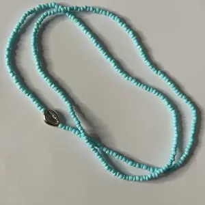 Blue cowrie shell waistbeads