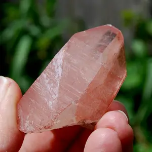 2in 41g Tabby Strawberry Pink Lemurian Seed Quartz Crystal Starbrary, Serra do Cabral, Brazil b17