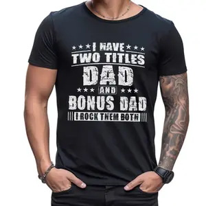 Bonus Dad Men's Father's Day Shirt, Step Dad Tee ,Gift For Birthday Christmas, Stepfather Tee, Unisex Short Sleeve Tee, Crewneck Top