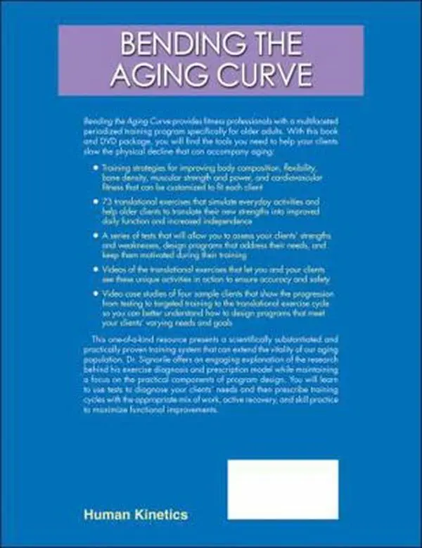 USED Book - Bending the Aging Curve: The Complete Exercise Guide for Older Adults by Signorile, Joseph F. (Misc.) - english