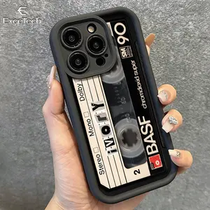 Retro Cassette Tape Transparent Phone Case for iPhone17Pro Max/11/12/13/14/15/16 for Samsung Galaxy S26 Ultra/S25/S24/S23/S22 Precise craftsmanship, tight fit, comprehensive protection