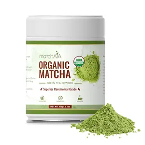 MatchAiA Superior Ceremonial Grade, USDA-Certified Organic Matcha, 100% Pure Green Tea Powder, First Spring Harvest, Sugar Free, Gluten Free