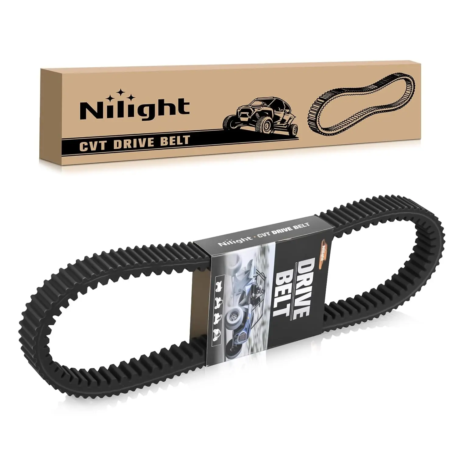 Nilight Drive Belt 3211180 Fits Polaris RZR belts Performance CVT Belt for 2014+ Polaris RZR XP 1000/ RZR XP 4 1000/ Trail S & S 1000/ General XP 1000 Replaces #3211180 3211172 3211148 3211142, 1 Pack