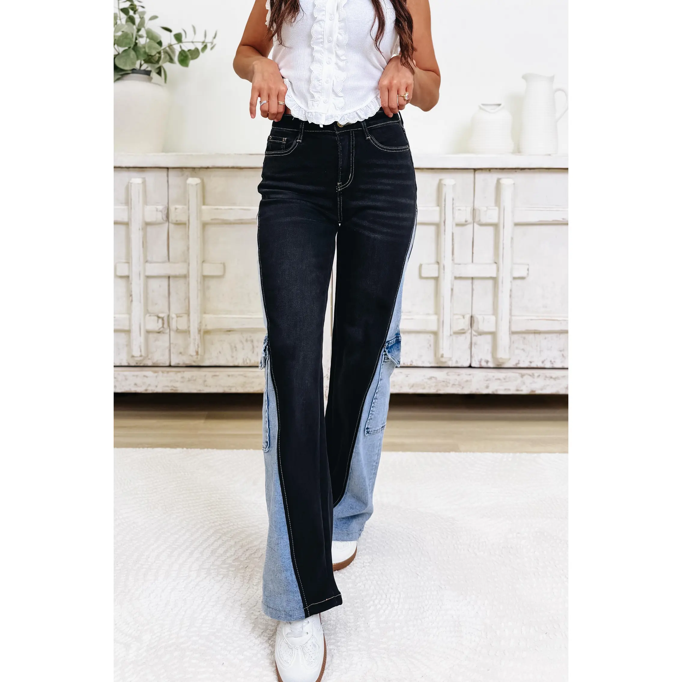 Double Take By Denim BAR - Wide Leg Jeans