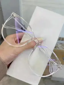 Clear Square Frame Eyeglasses, Anti-blue Light Decorative Eyeglasses for Women & Men, Fashion Eyeglasses for Work, Daily Clothing Decor, for Student Daily Use, Stylish Square Frames, High Quality Eyewear