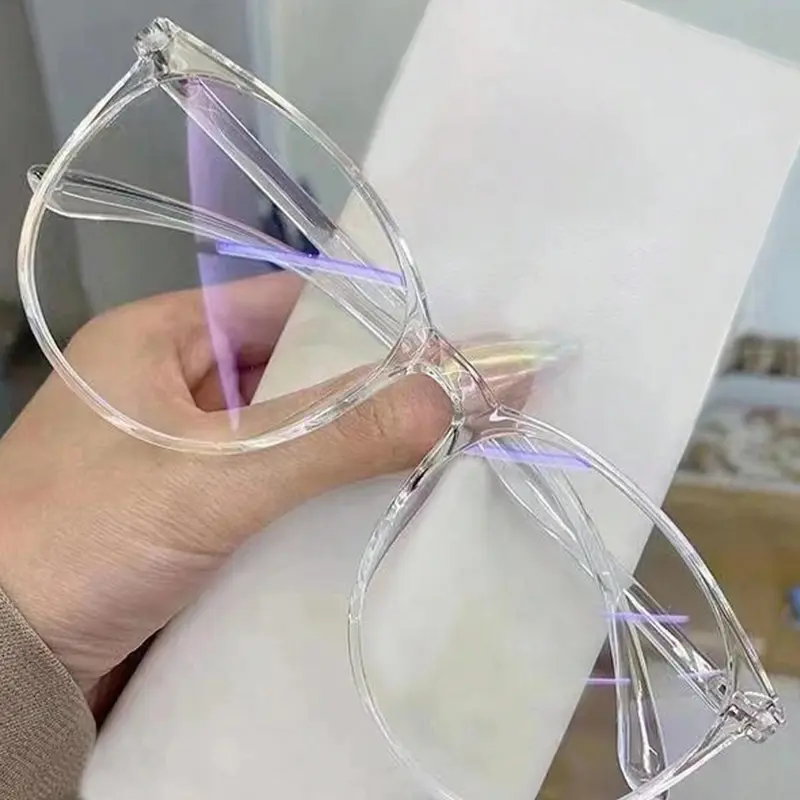 Clear Square Frame Eyeglasses, Anti-blue Light Decorative Eyeglasses for Women & Men, Fashion Eyeglasses for Work, Daily Clothing Decor, for Student Daily Use, Stylish Square Frames, High Quality Eyewear, Casual Stylish Glasses