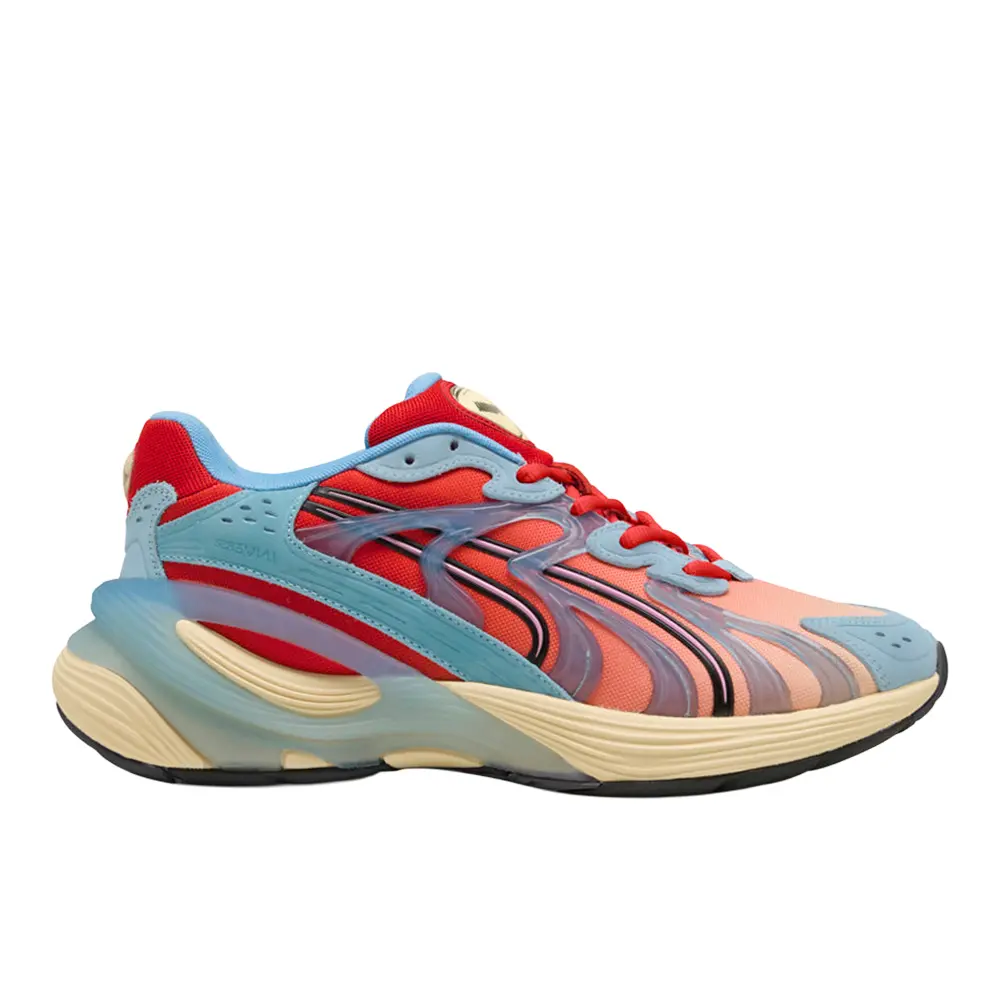 PUMA Mens Inverse Unfiltered Lace Up Sneakers Shoes Casual - Blue, Red
