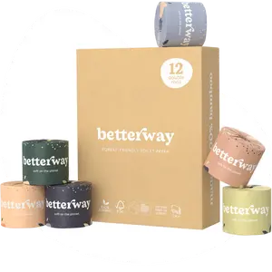 Betterway Classic White Bamboo Double Rolls