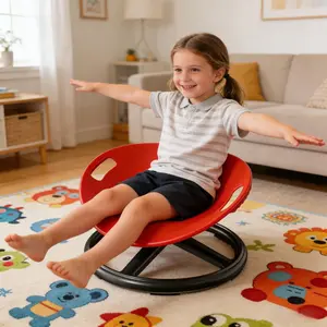 Circular Rotating Sensory Integration Training Chair, Ideal for Balance & Body Coordination, Perfect for Children & Teenagers Growth
