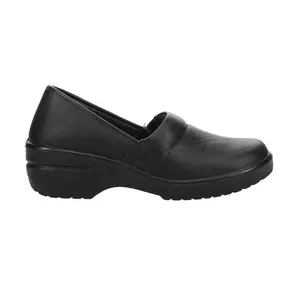 Easy Works by Easy Street Womens Laurie Slip Resistant Soft Toe  Work Safety Shoes Casual - Black