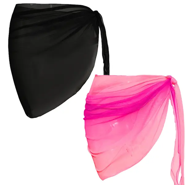 Wrap Dress [Black & Rose Red]