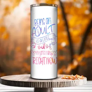 Being an Adult is a Little Outta my Price Range tumbler Drinkware Metal