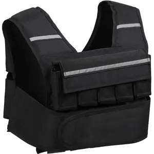 Segawe Adjustable Weighted Vest 30lb/ 40lb/ 60lb, Removable Sandbag Weight Vest for Men Women, Running Walking Rucking, Strength & Fitness Training Vest with Reflective Strips