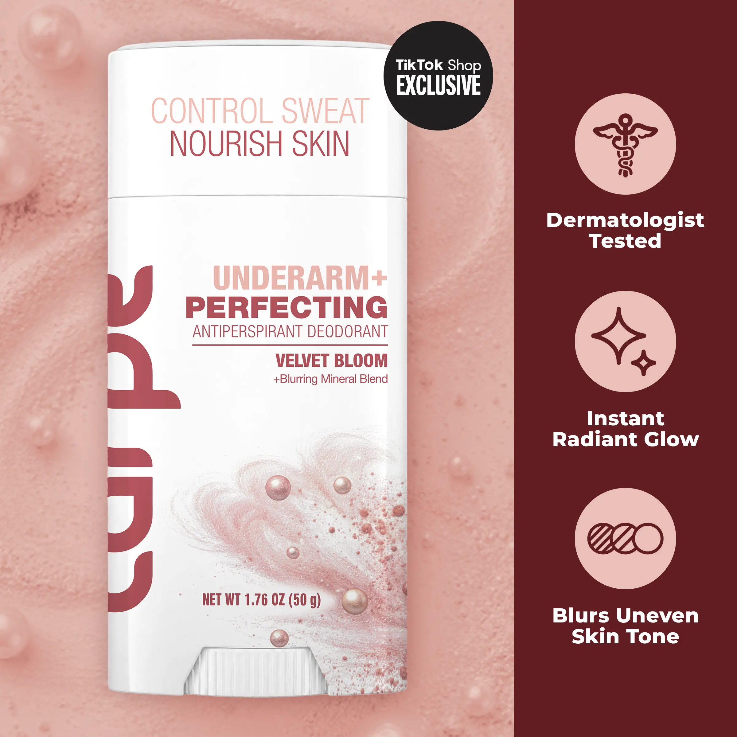 Carpe Underarm+ Antiperspirant Deodorant with Skincare Benefits - Brighten, Smooth, Soothe, and Illuminate Dark or Irritated Underarms - Brightening Deodorant - Glycolic Acid and Vitamin C