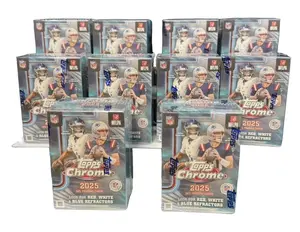 Break# 319 10x 2025 TOPPS CHROME Football Blaster Box