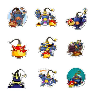 Bomb King Sticker Pack 9 PCS Vinyl, G Car Wall Kid Phone Book Stickers, Funny Sticker Decal Decor