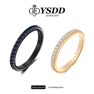 【#449 TODAY ONLY】Dainty Stacking Band Wedding Band Solid 925 Sterling Silver 5A Zirconia Stackable Ring Eternity Bands for Women