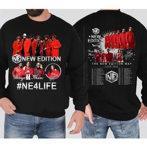 New Edition Way Tour 2026 Unisex Sweatshirt, Ne Hoodie, R&B Music Fans Tshirt, Tour Date 2026, Vintage New Edition, Unisex Sweater Pullover Tee