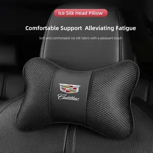 Car Headrest Neck Support Pillow Breathable Comfortable Car Accessories For Cadillac Escalade CTS ATS XTS CT4 CT5 XT5 XT4 XT6 CT6 Lyriq SRX ELR Celestiq EXT XLR