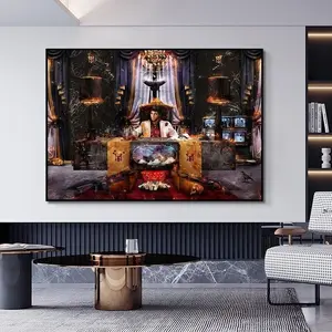 The World Is Yours poster Painting Scarface Tony Montana Poster Print Wall Art Modern Mural Decor Frames