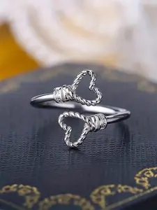 Heart Design Ring, Dainty Stacking Rings, Fashion Accessories for Women & Girls, Trendy All-match & Exquisite Jewelry for Birthday Gift, Stackable Rings