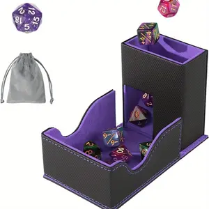 New Portable Foldable Dice Tower Storage Tray, Compact Dice Holder for Gaming, Durable Dice Rack Organizer, Ideal for Travel and Home Use