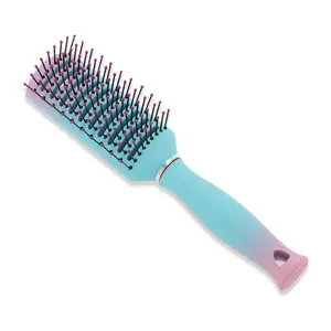 VOCOSTE Vented Hair Brush, Styling Brush with Ball-Tipped Bristles, Vent Brush for Blow Drying Wet, Short, Curly, or Straight Hair, Hair Brushes for Women and Men, Lake Blue