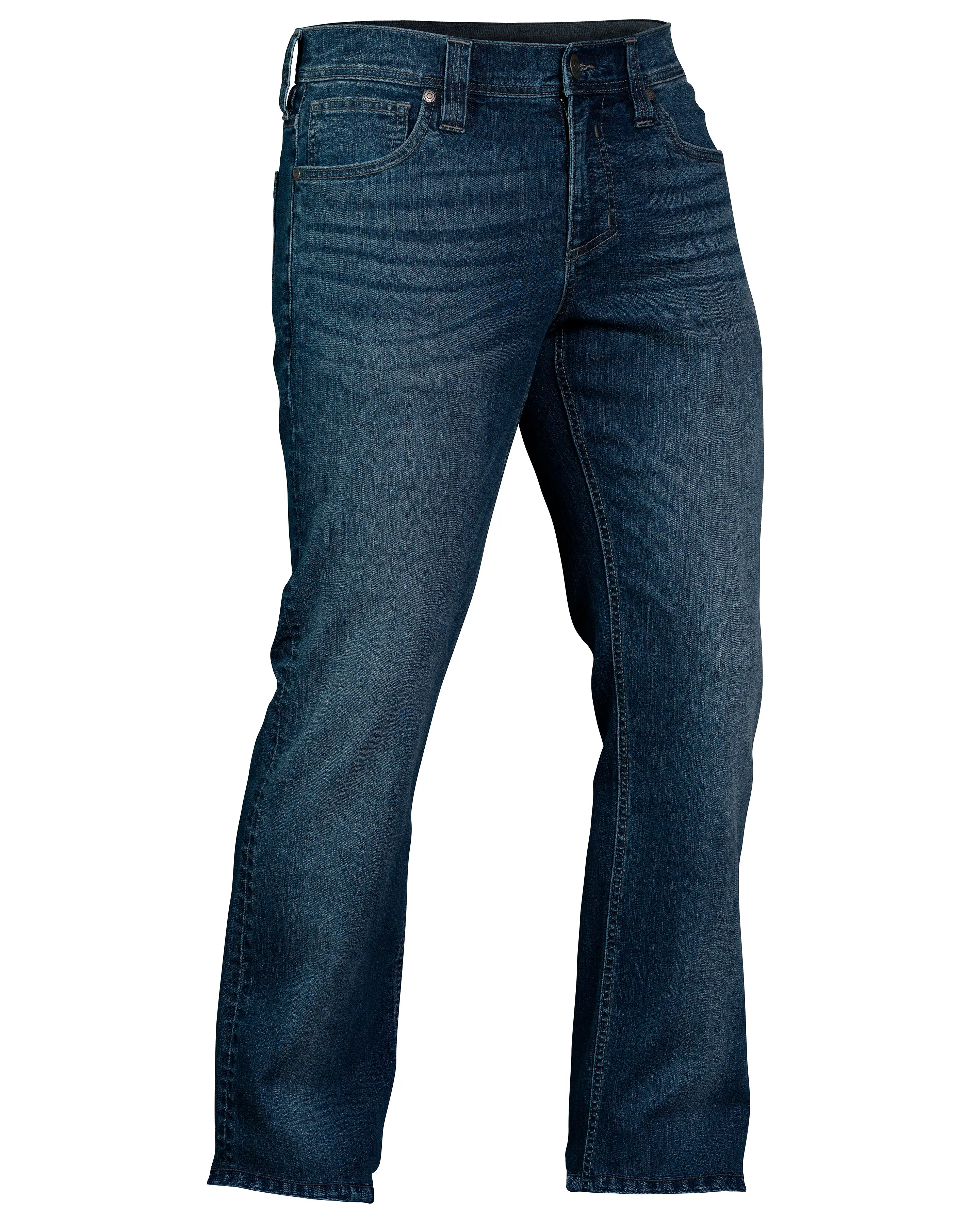 Howitzer Men's Clothes - Relaxed Athletic Fit Mid Waist Denim Jeans with Parachute Wash and Button Closure, Casual Wear, 38X32, All Seasons, Cotton, Menswear, Fabric, Hemming Easy, Machine Washable, Pocket, Casual Fashion, Hemmed