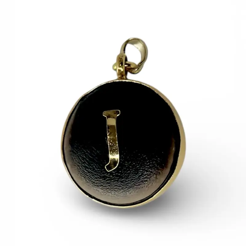 Ojo de Buey 100% Natural with Initials J-C-N - Authentic Organic Charm for Good Luck and Positive Energy