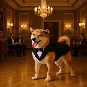 New Pet Tuxedo 8 Colors Dog Suit Formal Wear Bib Clothes Set