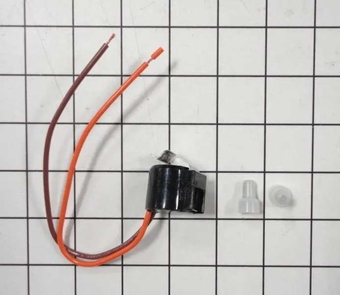 Whirlpool 12001937 Clip-On Type Refrigerator Defrost Thermostat, OEM Standard Defrost Control Part for Household Appliances