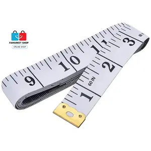 Soft Tape Measure Double Scale Body Sewing Flexible Tailor Craft Vinyl Ruler for Weight Loss Medical Body Measurement No Brand