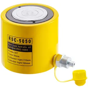 50T 2" Stroke Single Acting Hydraulic Cylinder Jack Ram