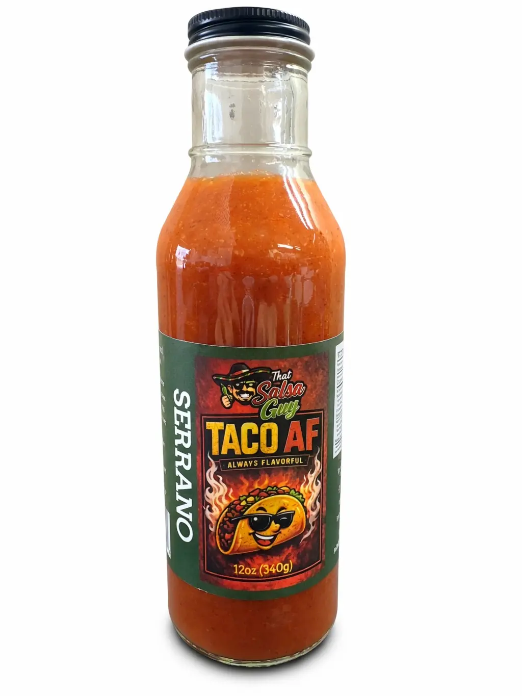 Taco AF - Serrano Taco Sauce 12oz