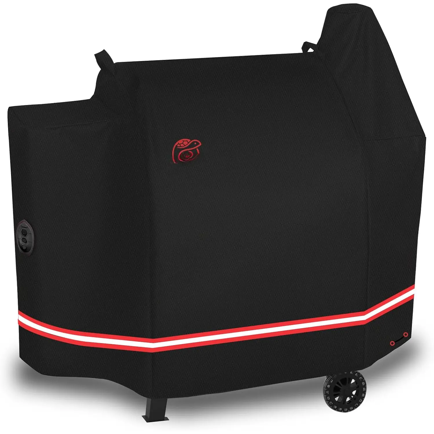 Heavy-Duty Synthetic Zipper Pellet Grill Cover with Upgrade PVC Coating, UV-Resistant Weather & Rip Protection, for Pit Boss 820-820FB-820PS1-Sportsman 820 & Pro 850 Series, Z Grill 700, Black, 58" Wx27"Dx46.5"H