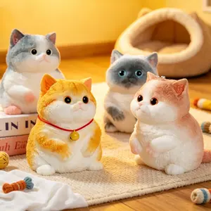 Large Taba Soft and Cute Cat and Dog Handmade DIY Squeeze Toy, Super Realistic Kawaii Simulation Toy, Squeeze Toy for Autism, Stress Relief Toy, Relaxation Tool Silicone Squeeze Cat