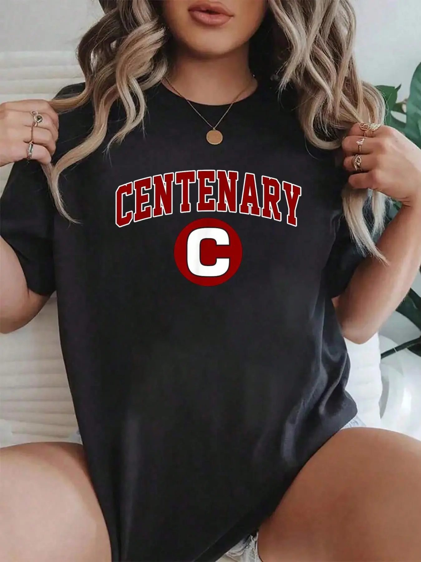 100% pure cotton Centenary College Athletics Arch Vintage Design Men Women T-Shirt printed t-shirts for women