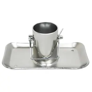 Jeremywell Trailer Jack Detachable Foot Plate 5000 lbs Capacity for A-Frame Boat RV Camper 3-1/4 Tube Length