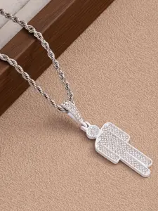 Fashion Hip Hop Style Pendant Necklace, Luxury Cartoon Character Zirconia Pendant, Open Legs Slanted Head Design, Unisex Jewelry Gift, Fashionable Jewelry, Iced Out Jewelry