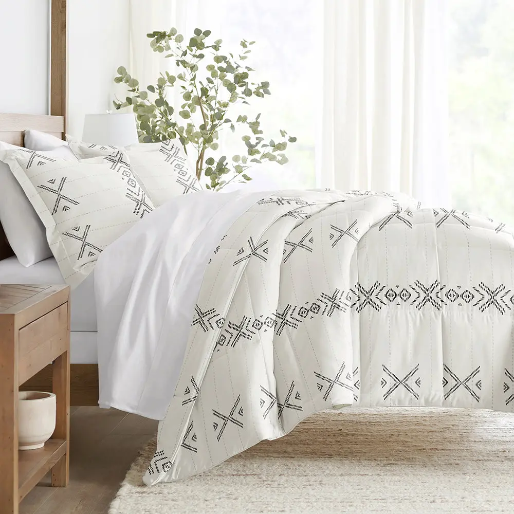 Urban Stitch Patterned Down-Alternative Comforter Set Urban Stitch Patterned Down-Alternative Comforter Set