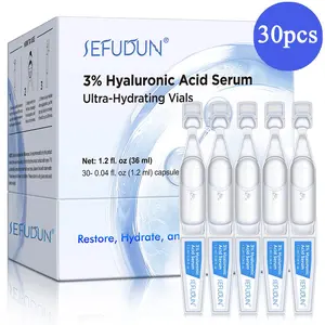 3% Hyaluronic Acid Serum, Ultra-hydrating Vials, Disposable Vials for Intensive Skincare, Bring Comfort with Every Use for Optimal Hydration and Radiance, Face Care Products