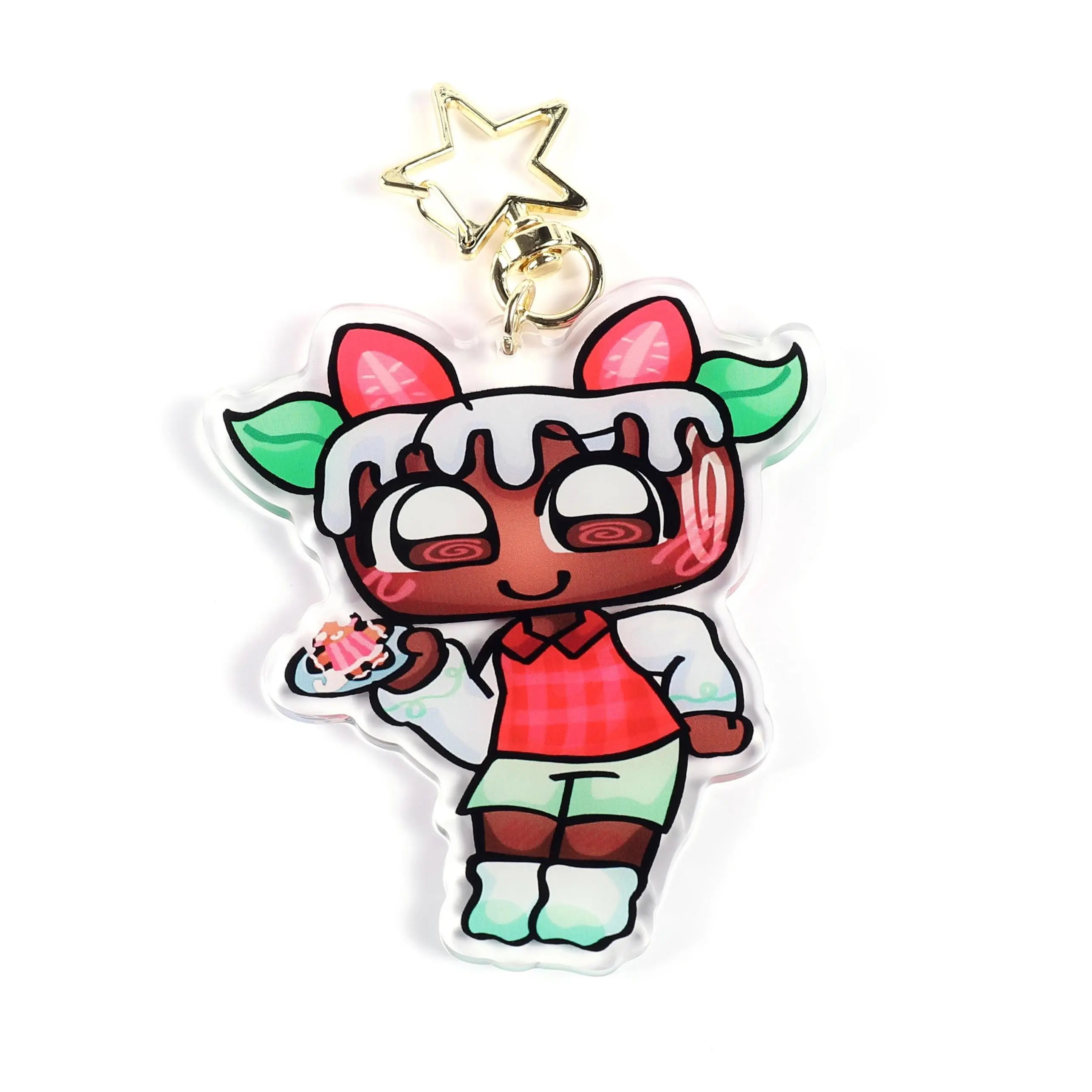 Dandy's World Toons Acrylic Keychain, Cosmo Yatta Toodles Bassie