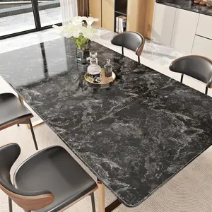 European Style Self adhesive Wall Sticker Heat resistant Moisture proof Wallpaper Marble Pattern for Bedroom Living Room Kitchen