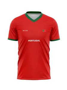 Portugal National Team Football Sports Shirt 2026 New Sport T-Shirt, Quick-Dry Fabric, Short Sleeve, Casual Fitted Tee for All Seasons