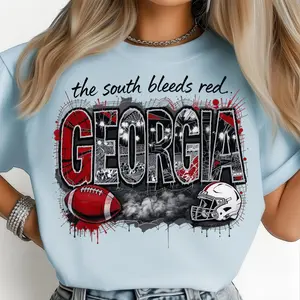 Georgia Football Shirt Pride Intense Red Stadium Energy